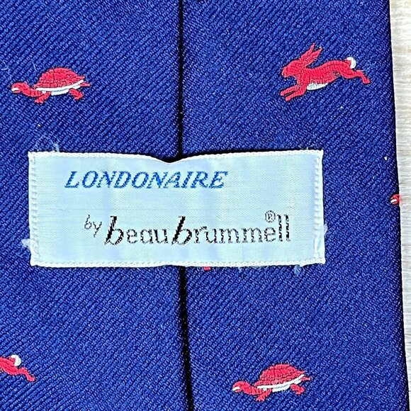 VTG Londonaire by beau brummell Tortoise and the Hare Themed Tie - Picture 5 of 5